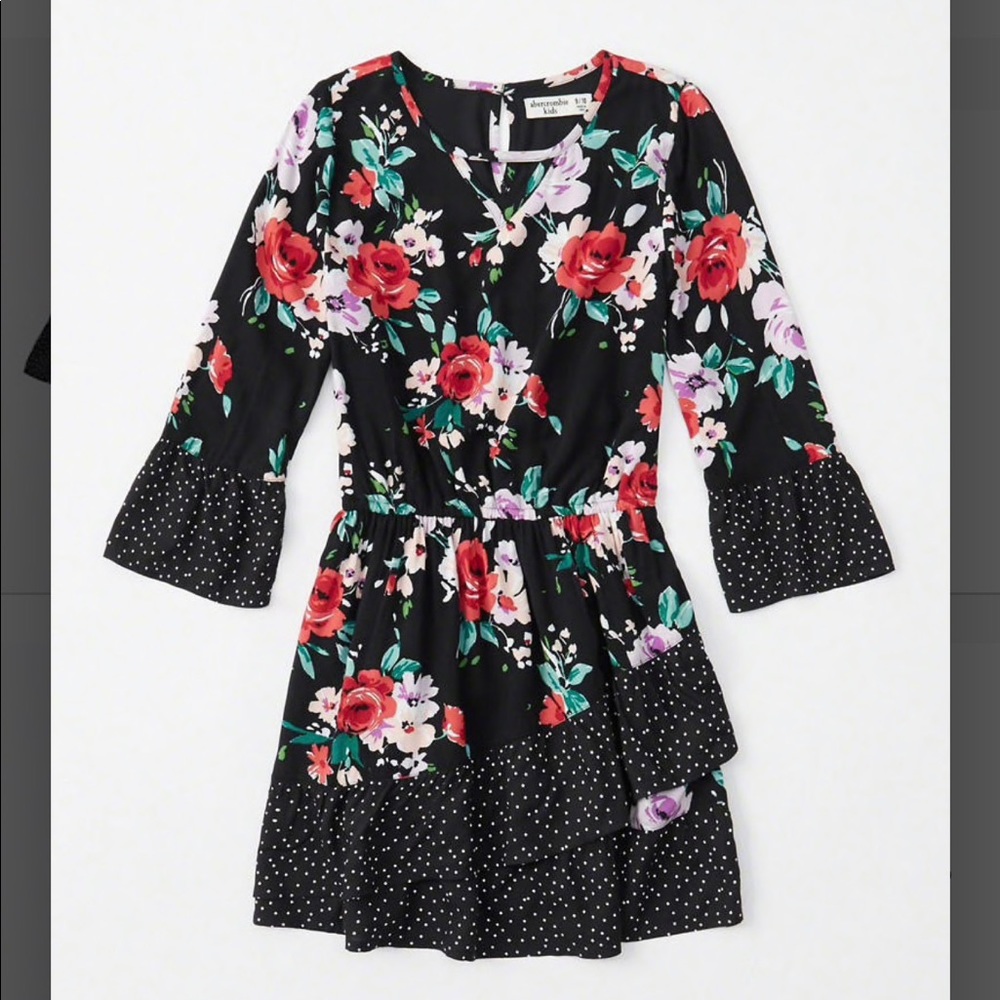 Abercrombie Kids pattern mix dress 15 16